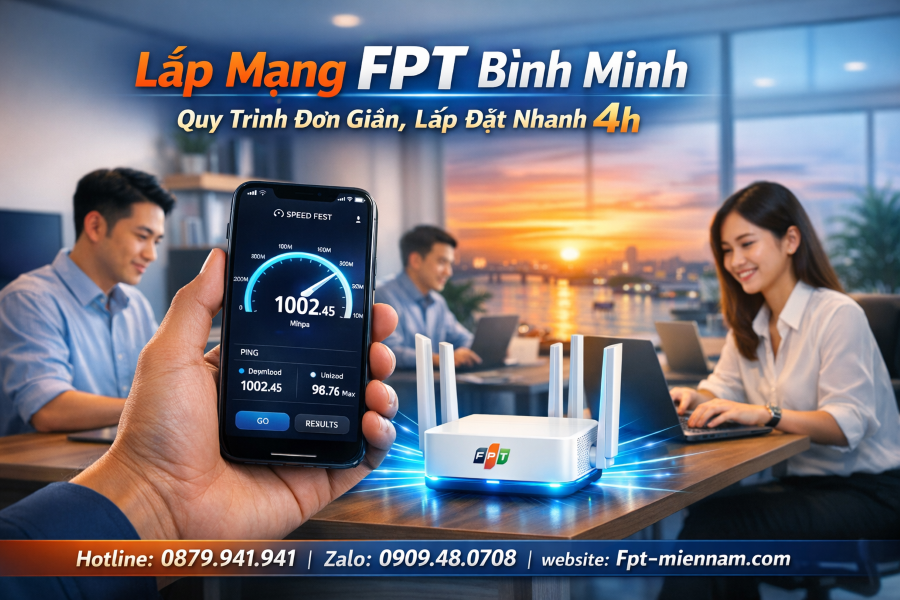 Lắp Mạng FPT Bình Minh: Giải Pháp Internet Tối Ưu Cho Doanh Nghiệp Nhỏ