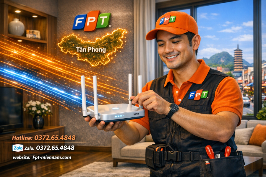 Lắp WiFi FPT thị trấn Kim Tân, Thạch Thành: Tốc độ đỉnh cao - Ngập tràn quà tặng